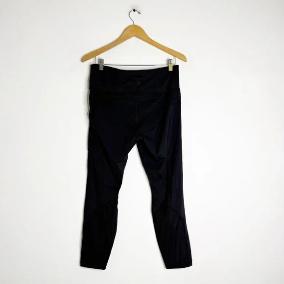 Athleta Vitality Rib 7/8 Tight Leggings Black Size Large - Picture 2 of 7